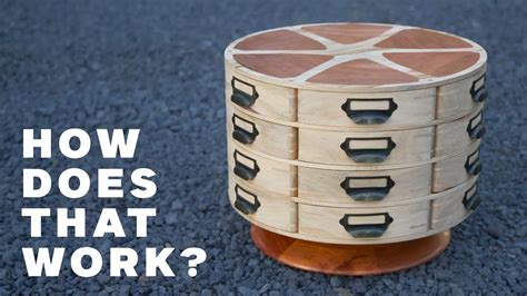 Making a Round Parts Organizer Drawer from Scratch.